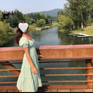 Gingham Maxi dress